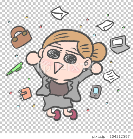 Job abandonment business woman 104312597