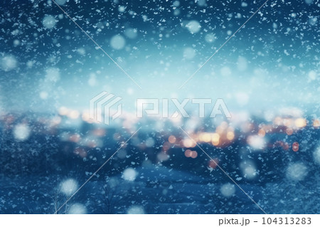 A blurred winter snowing sky abstract background A blurred winter snowing sky abstract background 104313283