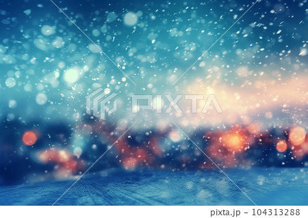 A blurred winter snowing sky abstract background 104313288