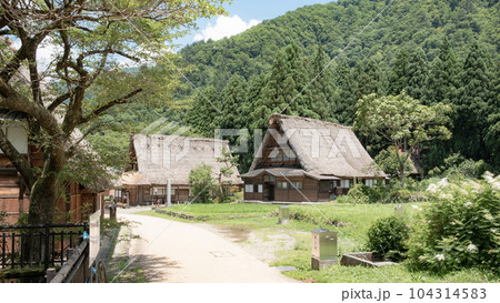 五箇山・菅沼合掌造り集落(夏) 五箇山・菅沼合掌造り集落(夏) 104314583