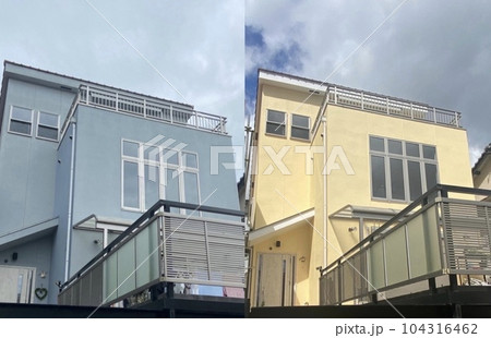 外壁塗装　ビフォーアフター 104316462