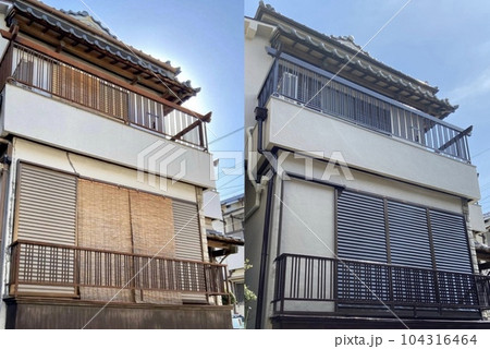 外壁塗装　ビフォーアフター 104316464