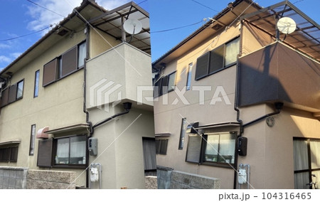 外壁塗装　ビフォーアフター 104316465