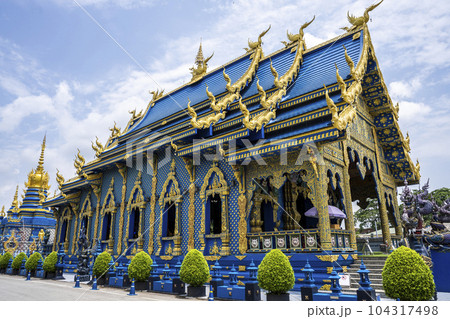 Rong Sua Ten temple or Blue temple in Chiang Rai Province, Thailand Rong Sua Ten temple or Blue temple in Chiang Rai Province, Thailand 104317498