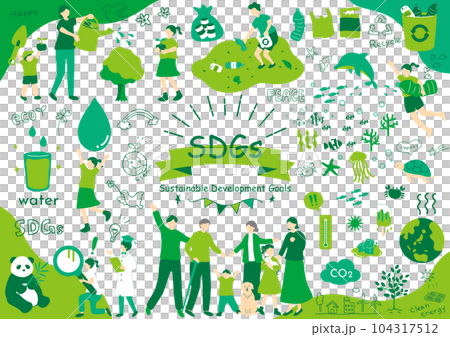 SDGs　持続可能な社会　素材集 104317512