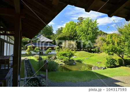 史跡 足利学校の方丈裏の北庭園 史跡 足利学校の方丈裏の北庭園 104317593