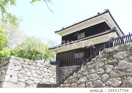 信州の真田まつり 青空と新緑の上田城 104317794