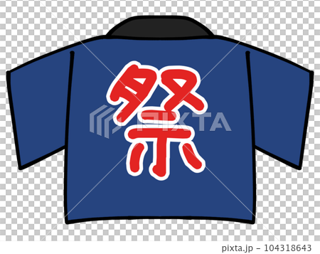 Summer festival happi coat illustration material Summer festival happi coat illustration material 104318643