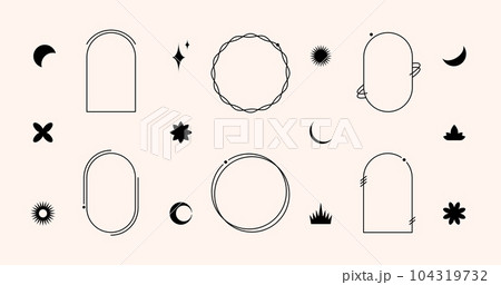 Retro geometric shapes. Retro geometric shapes. 104319732