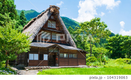 五箇山・菅沼合掌造り集落(夏) 五箇山・菅沼合掌造り集落(夏) 104319863
