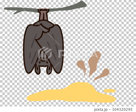 コウモリと臭い尿 104320295