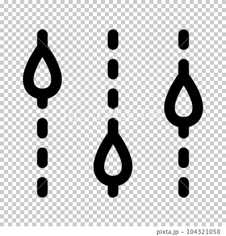 代表水、雨、滴和滴的線條樣式圖標 代表水、雨、滴和滴的線條樣式圖標 104321058