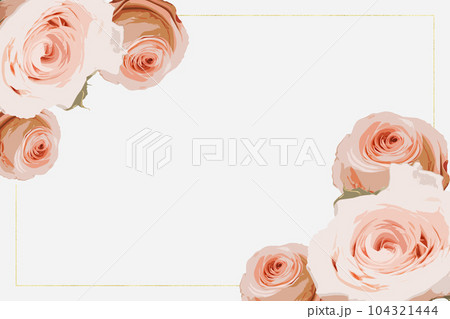 綺麗な薔薇がポイントの背景素材 104321444