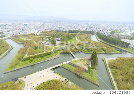 函館 五稜郭タワーからの眺め 104321685