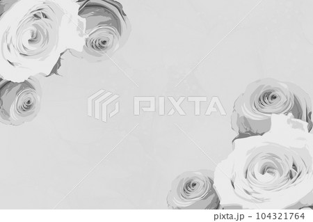 薔薇とフチなし 飾り背景 薔薇とフチなし 飾り背景 104321764