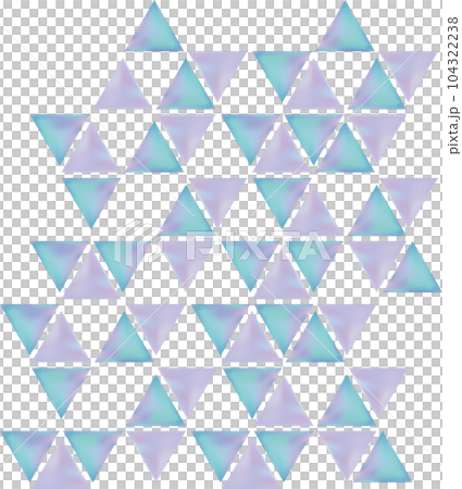 淡い三角模様の水彩風模様 104322238