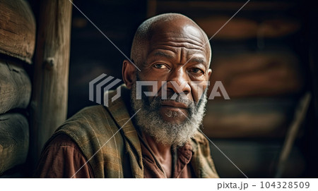Mature fit African American man. 104328509