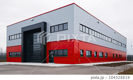 commercial facility, modern R an D building 104328819