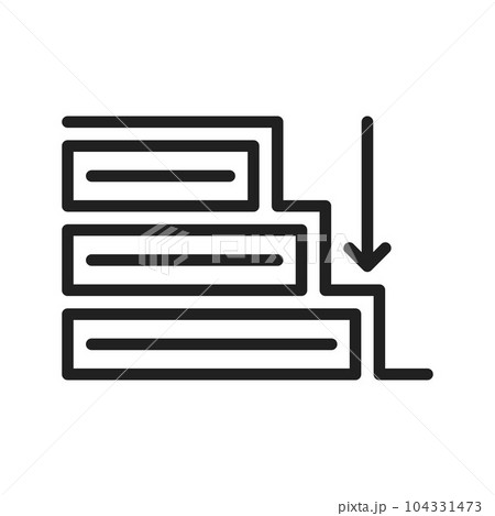 Waterfall Icon Image. Waterfall Icon Image. 104331473