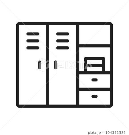 Wardrobe Icon Image. 104331583