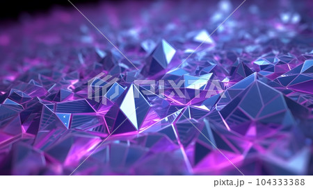 【背景素材】クリスタルが敷き詰められた地面 104333388