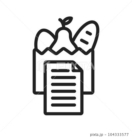 Shopping List Icon Image. 104333577