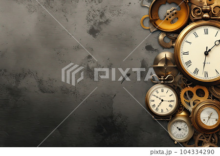 Wrist watches collage with copy space 104334290