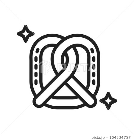Pretzel Icon Image. 104334757