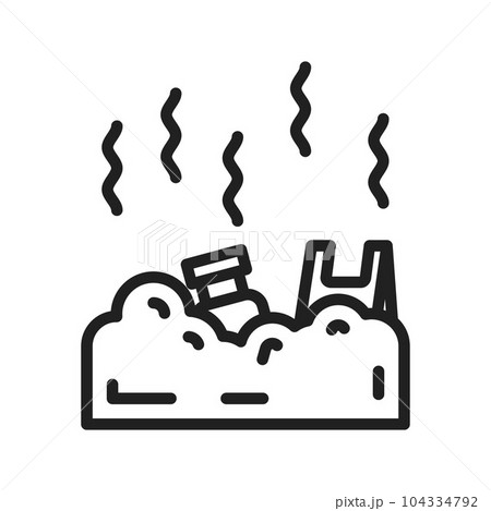 Plastic Pollution Icon Image. Plastic Pollution Icon Image. 104334792