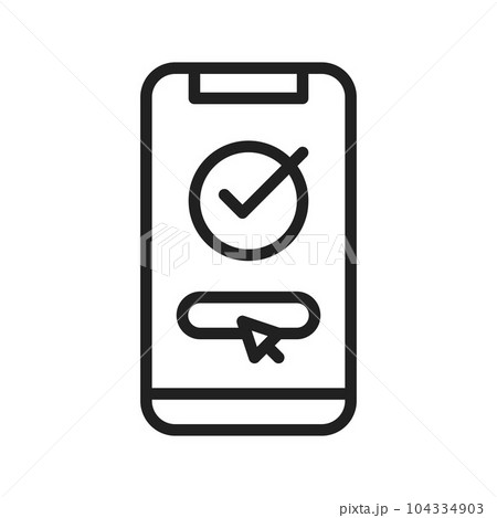 Online Booking Icon Image. 104334903