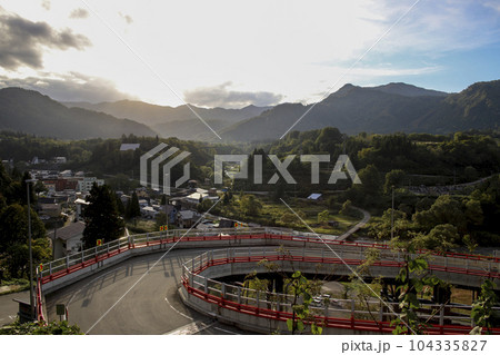 山形県　大蔵村　肘折温泉の風景 104335827