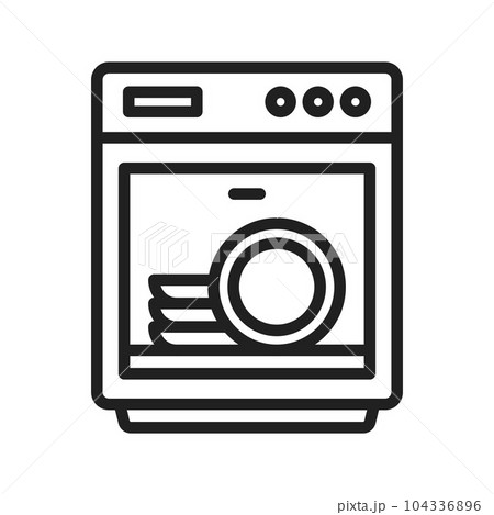 Dish Washer Icon Image. Dish Washer Icon Image. 104336896