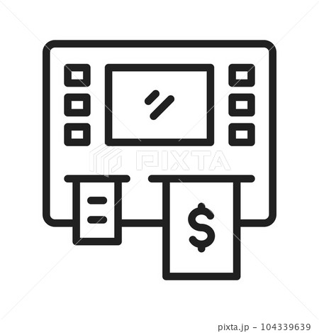 Cash Machine Icon Image.のイラスト素材 [104339639] - PIXTA