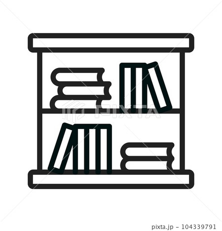 Book Shelf Icon Image. 104339791