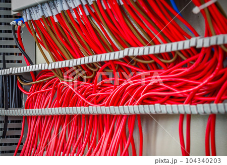 Wiring - Control panel with wires Wiring - Control panel with wires 104340203