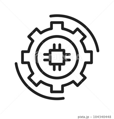 Automated Engineering Icon Image.のイラスト素材 [104340448] - PIXTA