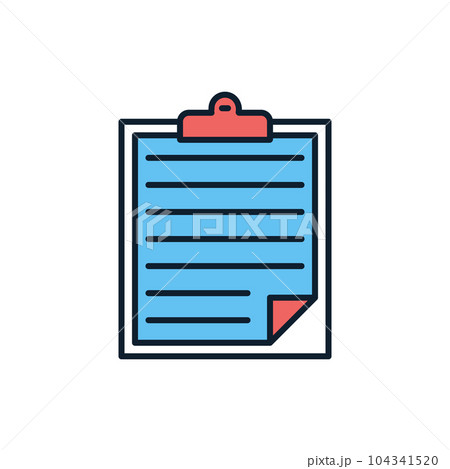 Clipboard related vector icon. Clipboard related vector icon. 104341520