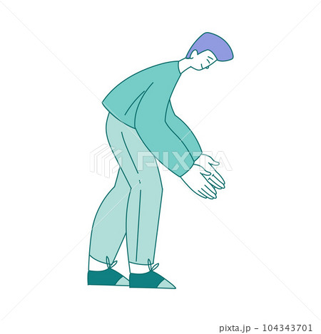 Young Man Character Reaching Hand Giving Support Demonstrating Attention and Empathy Vector Illustration Young Man Character Reaching Hand Giving Support Demonstrating Attention and Empathy Vector Illustration 104343701