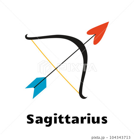Astrological zodiac sign sagittarius isolated on white background. 104343713