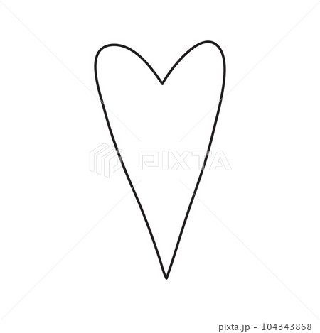 Vector stock illustration with single object, hand drawn, doodle style. 104343868