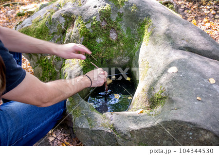 Nature monument "Urochische Chertovo Gorodische" settlement in the national park "Ugra". Russia Nature monument "Urochische Chertovo Gorodische" settlement in the national park "Ugra". Russia 104344530