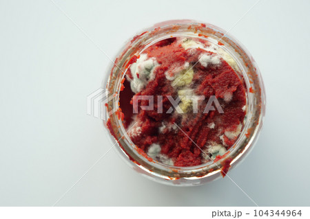 tin container food with mildew. Spoiled products tin container food with mildew. Spoiled products 104344964