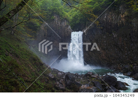 新潟県（長野県）/ 新緑の苗名滝 104345249