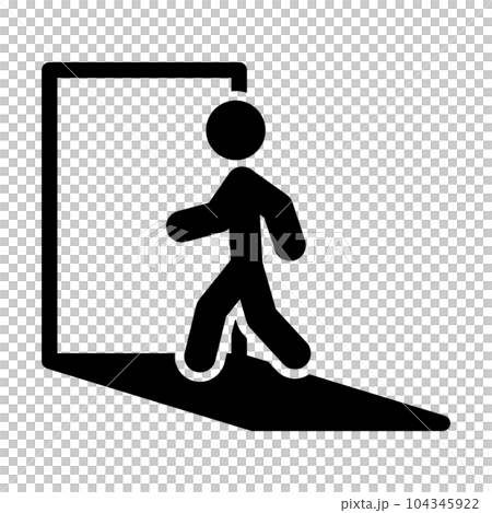  Foto zu 出入りする人のイラスト素材 [104345922] - PIXTA 