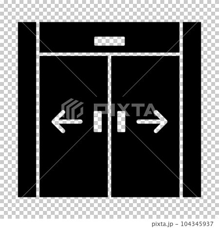 自動門圖標 104345937