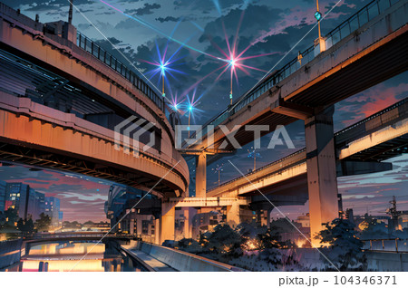 ジャンクションのイラスト素材 [104346371] PIXTA