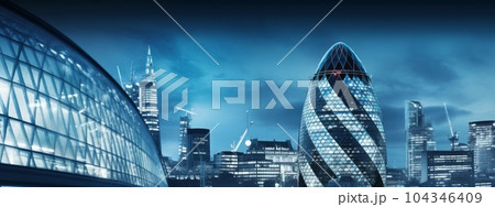 Iconic architectural structure or a modern urban skyline, offering a visually stunning web banner option with a sense of grandeur and sophistication. Generative Ai Iconic architectural structure or a modern urban skyline, offering a visually stunning web banner option with a sense of grandeur and sophistication. Generative Ai 104346409