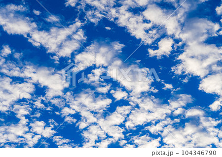 【空素材】青空とうろこ雲【長野県】 104346790