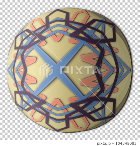 Spherical geometric pattern Turtle Spherical geometric pattern Turtle 104348083