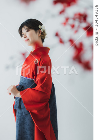 袴　二尺袖　卒業式 104349136